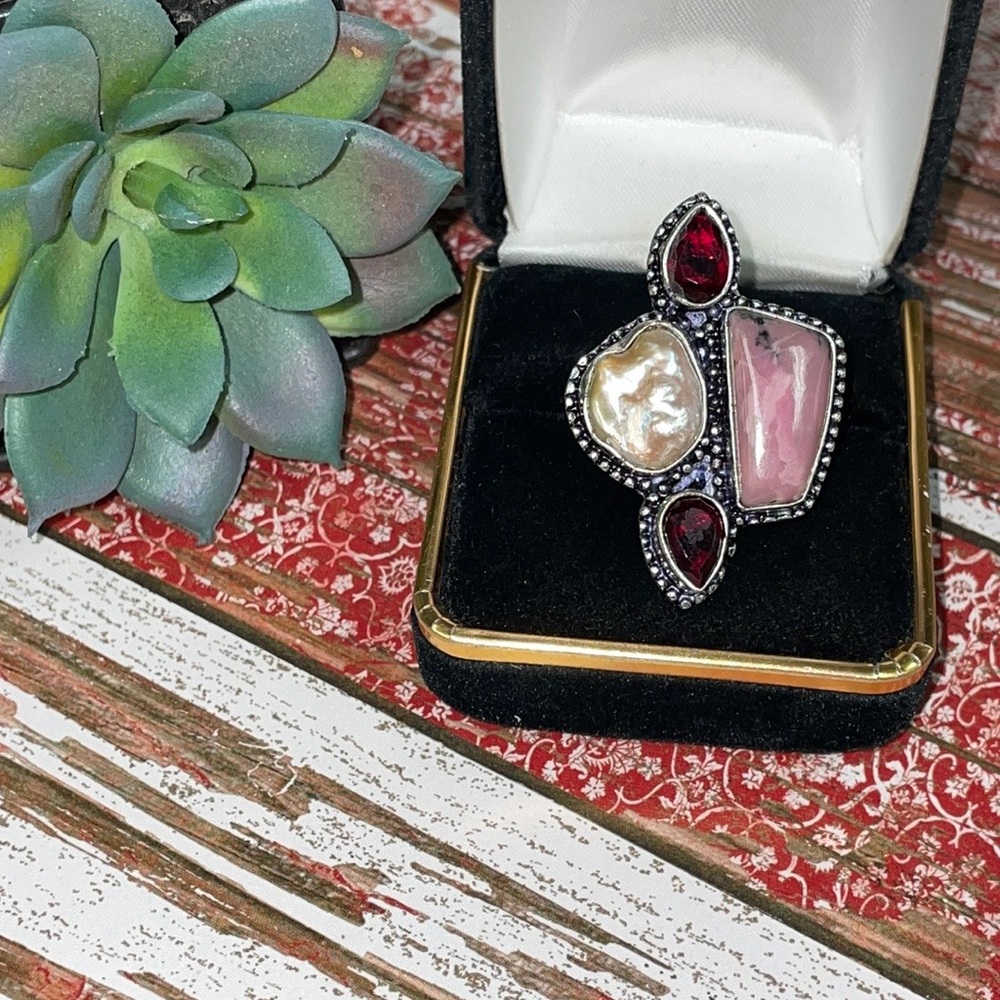 Multi Stone Ring - image 1